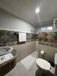 Koupelna v ubytování Hotel Casablanca 160