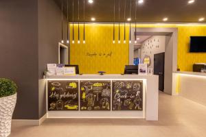 an office with a chalk board with drawings on it at Smart by Dedeman Eskişehir in Eskisehir