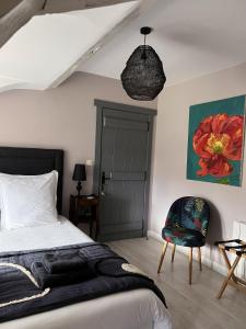 Een bed of bedden in een kamer bij Appartement Arradoy 4 personnes