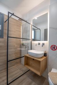 Koupelna v ubytování VUAR SUITES