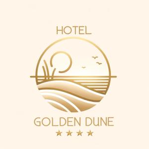 a logo for a hotel golden dune at Hotel Golden Dune in Sunny Beach