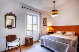 Posteľ alebo postele v izbe v ubytovaní Luxury apartment in Pont Royal