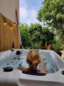 Hostia v ubytovaní Chambre d'hôtes Les terrasses de Saint Clair