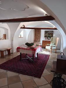 Posezení v ubytování Gästehaus Hans Moser