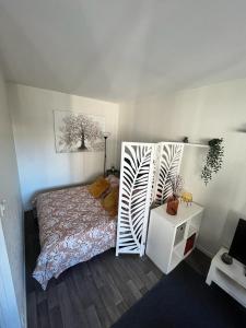 Posteľ alebo postele v izbe v ubytovaní Le Jaude Centre studio + 27 fotografií