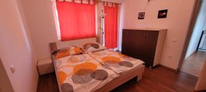 A bed or beds in a room at Ferienhaus Judit