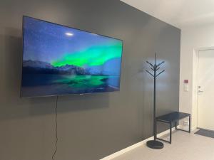 TV a/nebo společenská místnost v ubytování SamiCity Hotel As