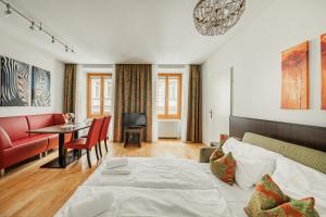 Posteľ alebo postele v izbe v ubytovaní Serviced Apartments Josefstadt City