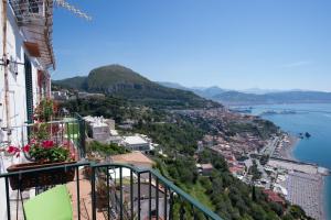 a view from the balcony of a building at Beatrice Luxury Apartment in Vietri sul Mare
