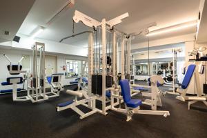 Fitness centrum a/nebo fitness zařízení v ubytování Hotel pod Zámkom