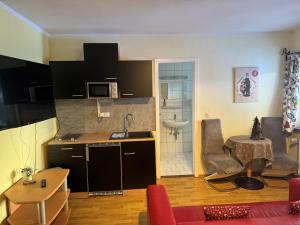 Kuchyňa alebo kuchynka v ubytovaní Alpenlodge, Ferienwohnung 19