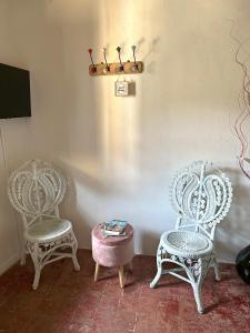 A seating area at Casa Martelli