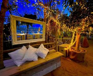 A garden outside Hotel Gargano