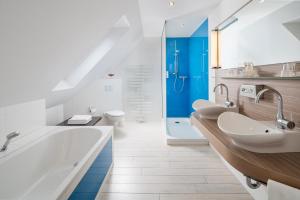Koupelna v ubytování Wassermühle Heiligenthal
