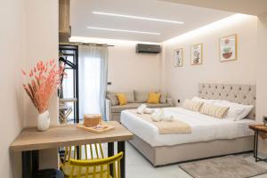 Posezení v ubytování Elite Suite Loutraki