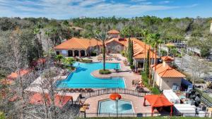 an aerial view of a resort with a swimming pool at Royale Blue in Kissimmee