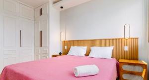 Кровать или кровати в номере Maravilhoso apartamento na orla da Barra da Tijuca