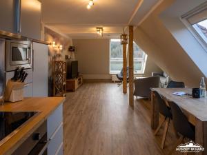 Dapur atau dapur kecil di Auszeit-im-Harz Haus 1 Wohnung Brockenspitze