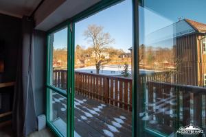 a view from the balcony of a house at Auszeit-im-Harz Haus 5 Wohnung 23 in Stiege
