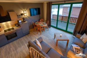 Η κουζίνα ή μικρή κουζίνα στο Auszeit-im-Harz Haus 5 Wohnung 34
