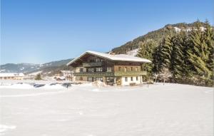 a large house in the snow with trees at Amazing Apartment In Flachau With 2 Bedrooms And Internet in Flachau