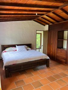 Tempat tidur dalam kamar di La argentina
