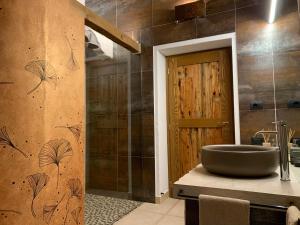 A bathroom at Agriturismo Tamellini