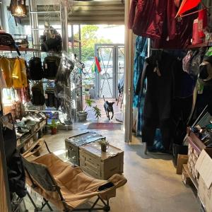 a shop with a dog walking in the middle of a room at Amouter HC in Hengchun +26 photos