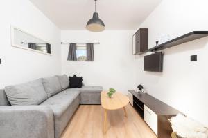 Ruang duduk di Apartments Dobrec