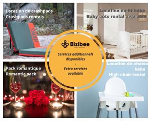 a collage of pictures of a room with a table with wine glasses at La demeure des Saga - Luxe et foret in Arbonne-la-Foret