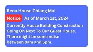 清邁的住宿－Rena House Chiang Mai，手机的带文本盒的截图