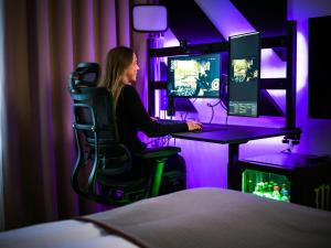 TV a/nebo společenská místnost v ubytování Quality Hotel Expo