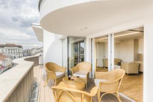 Balkón alebo terasa v ubytovaní Vienna Grand Apartments DANUBE