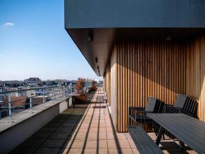 Balkón nebo terasa v ubytování Tower Hotel Aalst