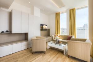 Posedenie v ubytovaní Vienna Grand Apartments DANUBE