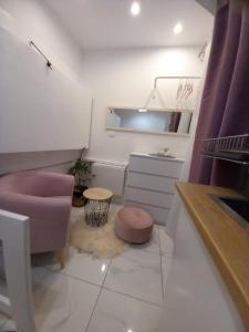 Kuchyň nebo kuchyňský kout v ubytování Barko rooms