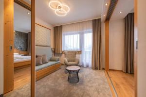 Łóżko lub łóżka w pokoju w obiekcie Familien- & Vitalhotel Auenhof