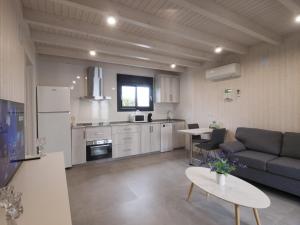A kitchen or kitchenette at Casas Guemon