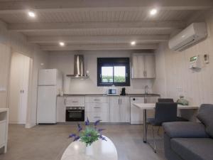 A kitchen or kitchenette at Casas Guemon