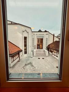 a view of a building from a window at Apartment Oscar in Sarajevo