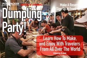 a magazine cover with a group of people preparing food at Chengdu Flipflop Hostel Poshpacker (Chunxi Road Metro Station) in Chengdu