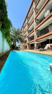 Πισίνα στο ή κοντά στο Семейная квартира 42 м2 рядом с пляжем Януи