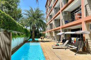 Πισίνα στο ή κοντά στο Семейная квартира 42 м2 рядом с пляжем Януи