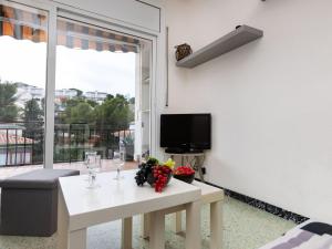 Televízia a/alebo spoločenská miestnosť v ubytovaní Apartment Gran Sol by Interhome