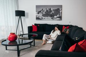 Posezení v ubytování Walser ART
