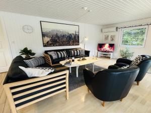 Seating area sa Holiday Home Kalevi - 900m from the sea in Lolland- Falster and Mon by Interhome