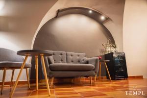 Un lugar para sentarse en Boutique Hotel Templ