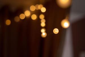 a close up of a string of lights at Pretty Jolie Romantic Getaway in Bled