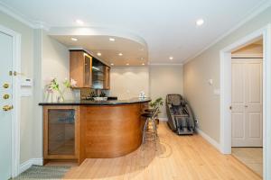 a kitchen with a counter and a sink at 38-Villa plus mt ocean & City view in Vancouver