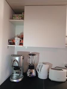 Kuchyň nebo kuchyňský kout v ubytování Ferienwohnung in Bühler nähe Appenzell